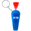 Blue Light Up Whistle Flashlight w/ Keychain